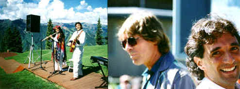 Anthony Raffa with John Denver - Windstar Aspen 1995